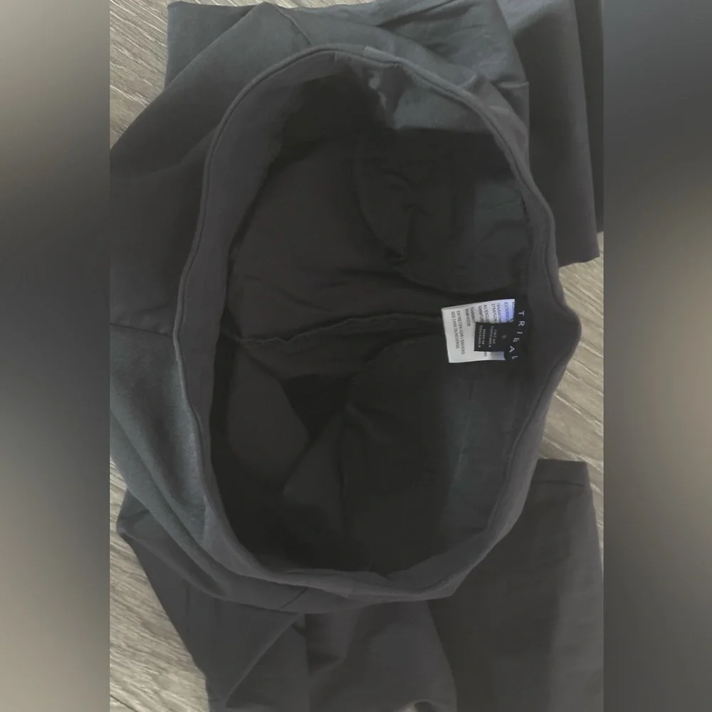 Tribal Women's Pull-On Ankle Pants with Flatten It Tummy Control - Gray - Picture 3 of 8